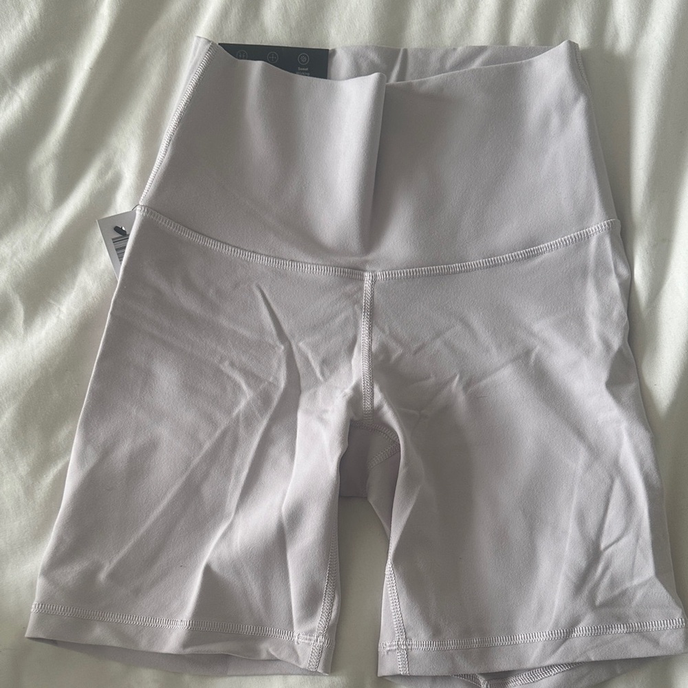 TNA Cheeky 7” High-Waist Women's Bike Shorts in Light Lavender